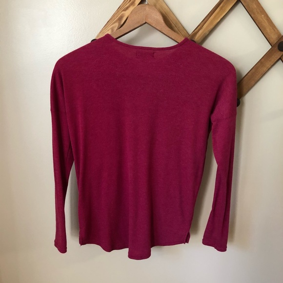 7 For All Mankind | Long Sleeve Light Knit Top - Picture 7 of 7